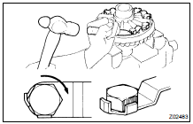  INSTALL RING GEAR ON DIFFERENTIAL CASE