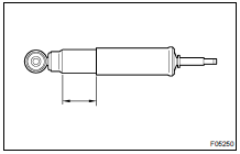 Before discarding the shock absorber, drill a hole of 2 - 3 mm