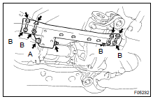 REMOVE NO. 3 FRAME CROSSMEMBER