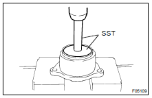 REMOVE REAR AXLE BEARING