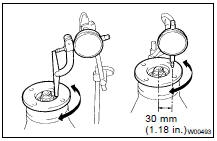 CHECK RUNOUT OF COMPANION FLANGE