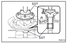 INSTALL AXLE SHAFT TO BACKING PLATE