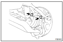 DISCONNECT STEERING KNUCKLE ARM