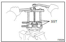  REMOVE SIDE BEARINGS FROM DIFFERENTIAL CASE