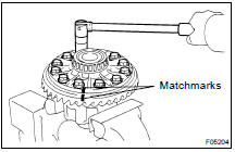 INSTALL RING GEAR ON DIFFERENTIAL CASE