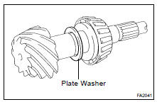 INSPECT TOOTH CONTACT BETWEEN RING GEAR AND DRIVE PINION