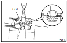 REMOVE DRIVE PINION REAR BEARING