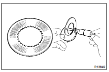 INSPECT CLUTCH PLATE FOR WEAR OR DAMAGE