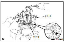 REMOVE SIDE BEARING FROM DIFFERENTIAL CASE