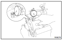 MEASURE SIDE GEAR BACKLASH