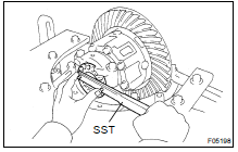 ADJUST SIDE BEARING PRELOAD