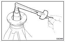 (e) Using a torque wrench, measure the preload.