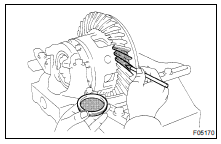 INSPECT TOOTH CONTACT BETWEEN RING GEAR