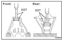 INSTALL FRONT AND REAR BEARING OUTER RACES