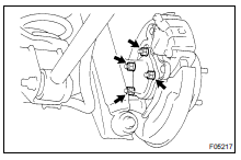 REMOVE AXLE SHAFTS