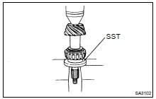 INSTALL DRIVE PINION REAR BEARING