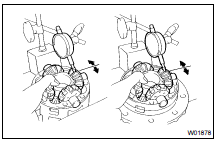 CHECK SIDE GEAR BACKLASH