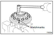 INSTALL RING GEAR ON DIFFERENTIAL CASE