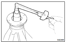 TEMPORARILY ADJUST DRIVE PINION PRELOAD