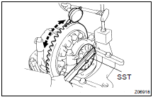 ADJUST SIDE BEARING PRELOAD