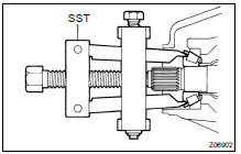 REMOVE FRONT BEARING