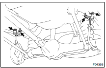 DISCONNECT LH AND RH STABILIZER BAR BRACKETS