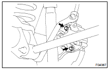 REMOVE BRAKE CALIPER AND DISC