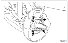 REMOVE OIL SEAL, GASKET AND DUST COVER