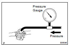 INSPECT EVAP SYSTEM LINE