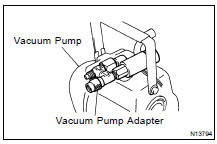 EVACUATE AIR FROM REFRIGERATION SYSTEM