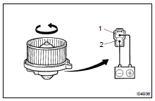 INSPECT BLOWER MOTOR OPERATION