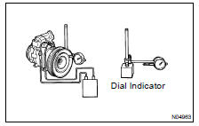 AFTER REASSEMBLY, CHECK MAGNETIC CLUTCH CLEARANCE