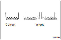 INSPECT DRIVE BELT'S INSTALLATION CONDITION