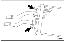 REMOVE HEATER RADIATOR