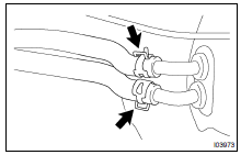  DISCONNECT WATER HOSES FROM HEATER RADIATOR PIPES