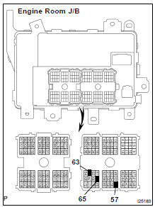 REMOVE ENGINE ROOM J/B