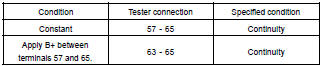 INSPECT MAGNETIC CLUTCH RELAY CONTINUITY