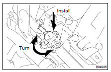 (a) Apply a light coat of gasoline to a new O-ring, and install