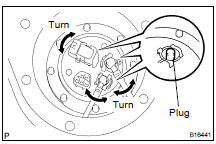 DISCONNECT FUEL MAIN TUBE AND RETURN TUBE (FUEL TUBE CONNECTORS) FROM FUEL SUCTION PLATE