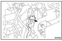 REMOVE FUEL PRESSURE PULSATION DAMPER