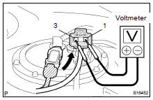 (a) Disconnect the vapor pressure sensor connector.