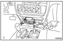 REMOVE AIRBAG SENSOR ASSEMBLY