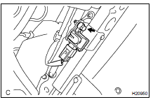 REMOVE SEAT POSITION SENSOR ASSEMBLY