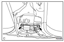 (a) Install the side and curtain shield airbag sensor assembly