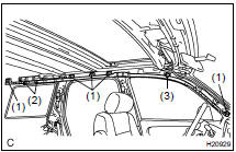 (b) In the order shown in the illustration, remove the bolts and