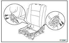 REMOVE SEATBACK ASSEMBLY