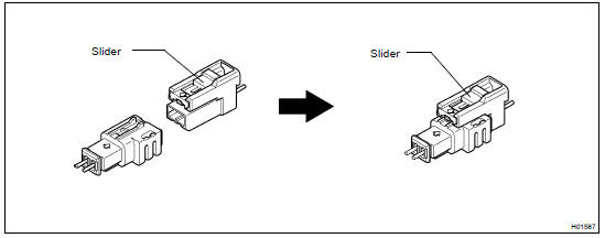 CONNECTION OF CONNECTORS FOR CURTAIN SHIELD AIRBAG ASSEMBLY AND FRONT PASSENGER AIRBAG ASSEMBLY