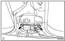 REMOVE SIDE AND CURTAIN SHIELD AIRBAG SENSOR ASSEMBLY