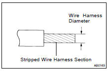 (c) Using a service-purpose wire harness, tie down the curtain