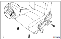 INSTALL SEAT CUSHION ASSEMBLY